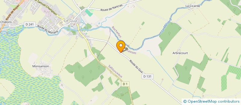 localisation de l'entreprise MONSIEUR SERGE DROUINEAU  SABLONCEAUX