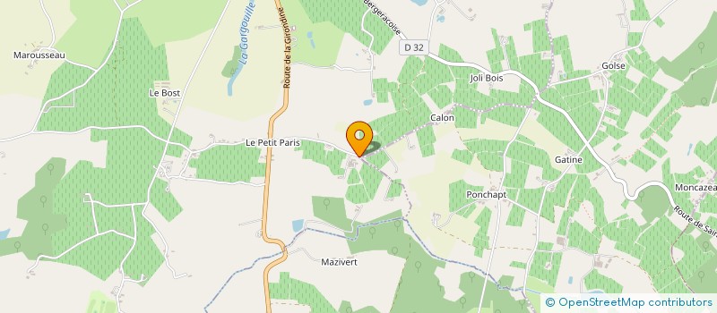 localisation de l'entreprise MONSIEUR SERGE DUBARD  SAINT-MEARD-DE-GURCON