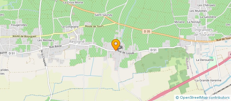 localisation de l'entreprise MONSIEUR SERGE DUBOIS  RESTIGNE