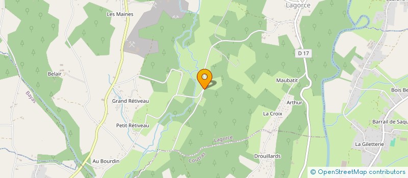 localisation de l'entreprise MONSIEUR SERGE DUCHADEAU  LAGORCE