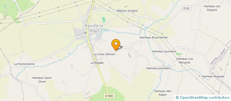 localisation de l'entreprise MONSIEUR SERGE DUCHEMIN  RAUVILLE-LA-BIGOT