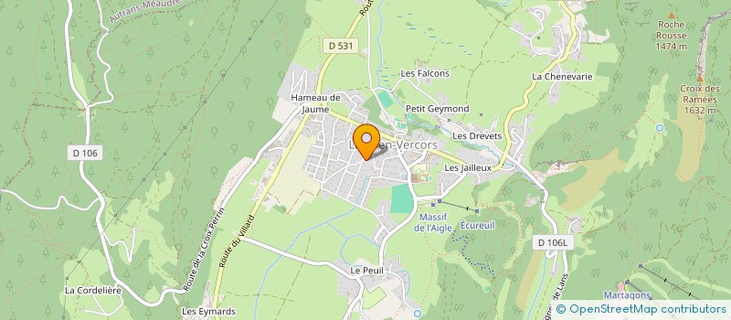 localisation de l'entreprise MONSIEUR SERGE DUCRE  LANS-EN-VERCORS