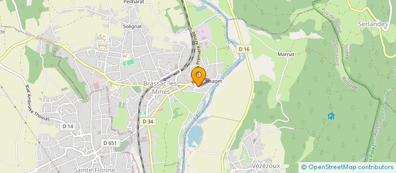 localisation de l'entreprise MONSIEUR SERGE DUFOUR  BRASSAC-LES-MINES