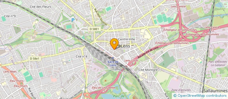 localisation de l'entreprise MONSIEUR SERGE DUPUIS  LENS