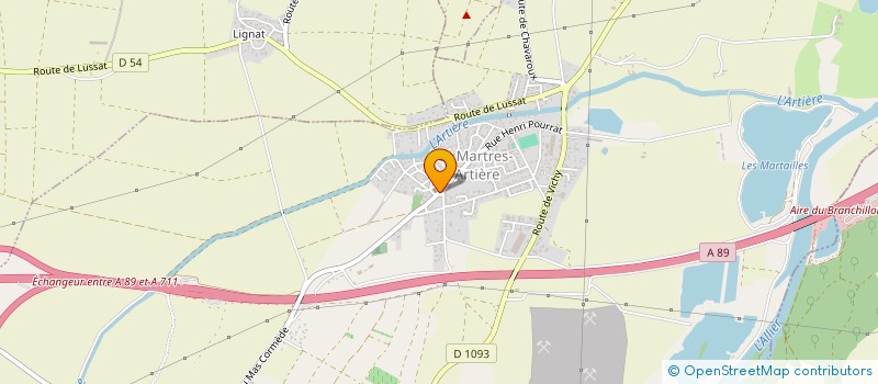 localisation de l'entreprise MONSIEUR SERGE DUPUY  LES MARTRES-D'ARTIERE