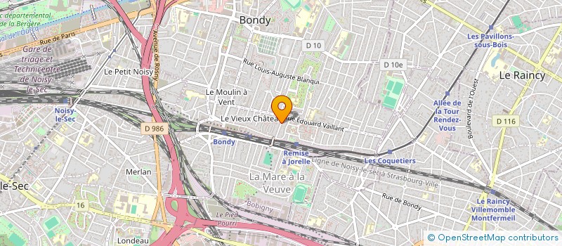 localisation de l'entreprise MONSIEUR SERGE DURAND  BONDY