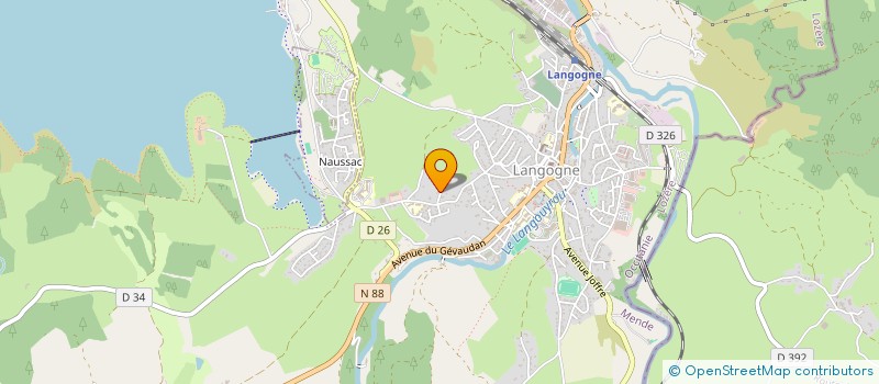 localisation de l'entreprise MONSIEUR SERGE DURAND  LANGOGNE