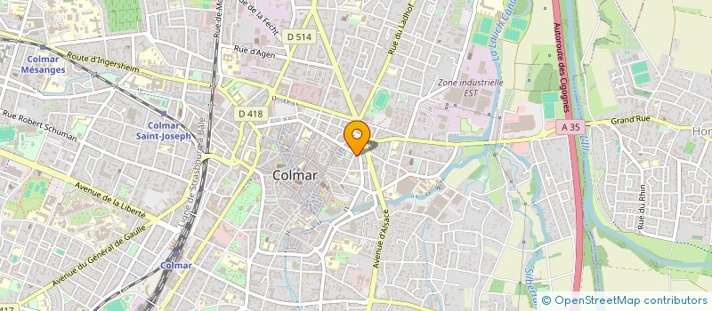 localisation de l'entreprise MONSIEUR SERGE DURANTON  COLMAR