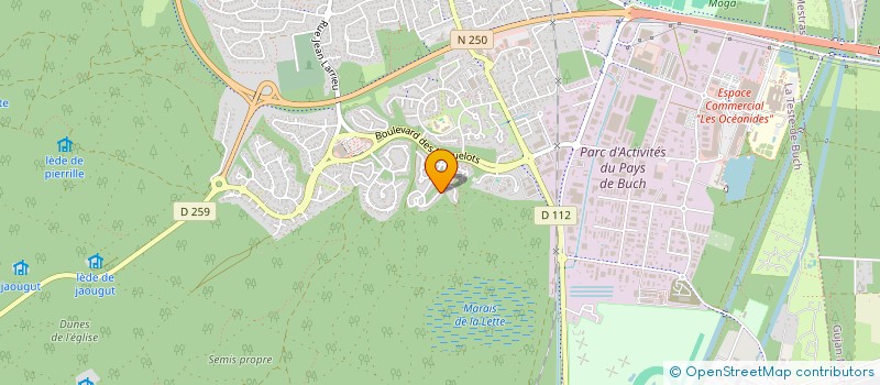 localisation de l'entreprise MONSIEUR SERGE DURRIEU  MERIGNAC