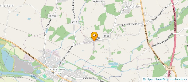 localisation de l'entreprise MONSIEUR SERGE DUSSAUT  LE VIGNAU