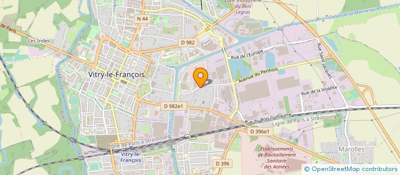 localisation de l'entreprise MONSIEUR SERGE DUTOUR  VITRY-LE-FRANCOIS