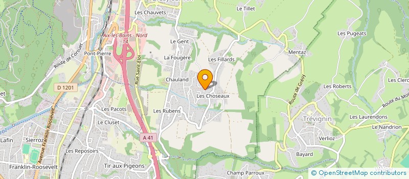 localisation de l'entreprise MONSIEUR SERGE DUVERNEY PRET  GRESY-SUR-AIX