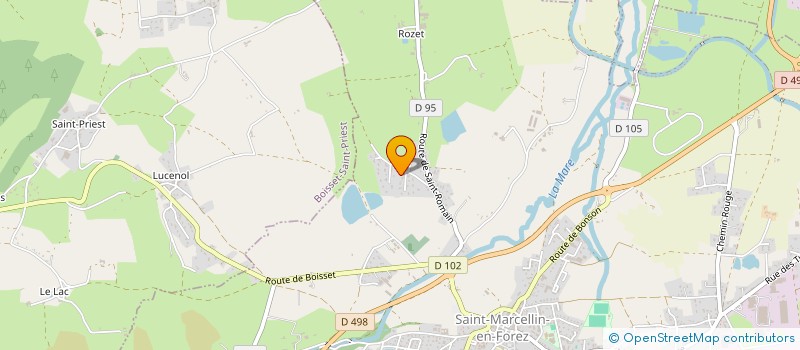 localisation de l'entreprise MONSIEUR SERGE DUVERT  SAINT-MARCELLIN-EN-FOREZ