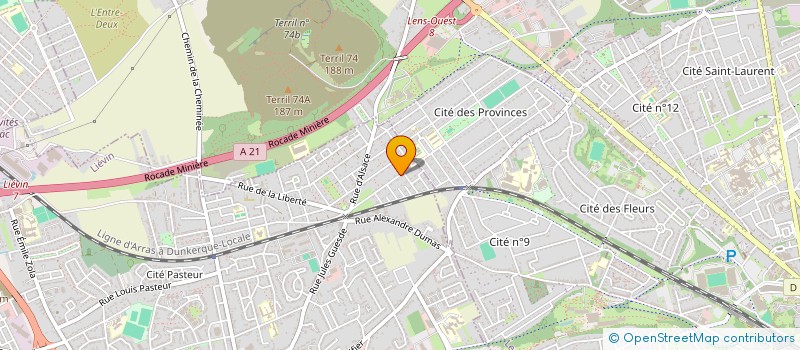 localisation de l'entreprise MONSIEUR SERGE EBIBI NGAPORO  LIEVIN