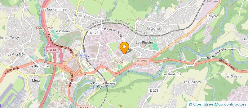 localisation de l'entreprise MONSIEUR SERGE EMINET  ARGONAY