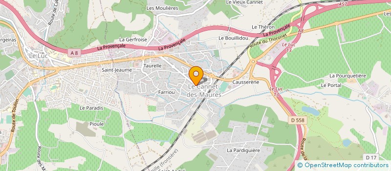 localisation de l'entreprise MONSIEUR SERGE ENCINAS à LE CANNET-DES-MAURES