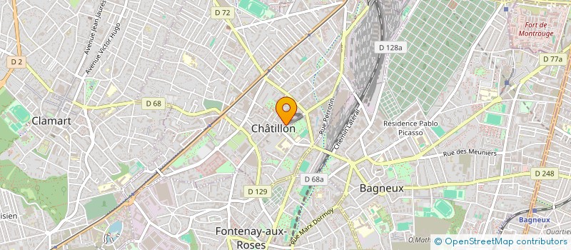 localisation de l'entreprise MONSIEUR SERGE EPOULA à CHATILLON