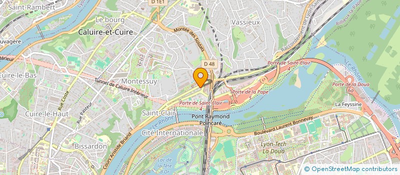 localisation de l'entreprise MONSIEUR SERGE ESCALE  CALUIRE-ET-CUIRE