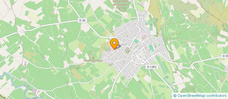 localisation de l'entreprise MONSIEUR SERGE ESTEVE  CAUX