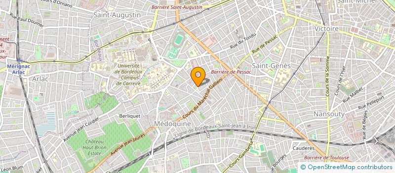 localisation de l'entreprise MONSIEUR SERGE EVRARD  BORDEAUX