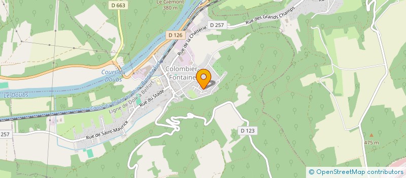 localisation de l'entreprise MONSIEUR SERGE FAHY  COLOMBIER-FONTAINE