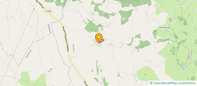 localisation de l'entreprise MONSIEUR SERGE FALINE  GABRIAC