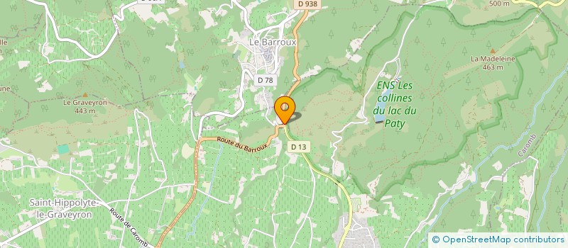 localisation de l'entreprise MONSIEUR SERGE FALVISANER à CAROMB