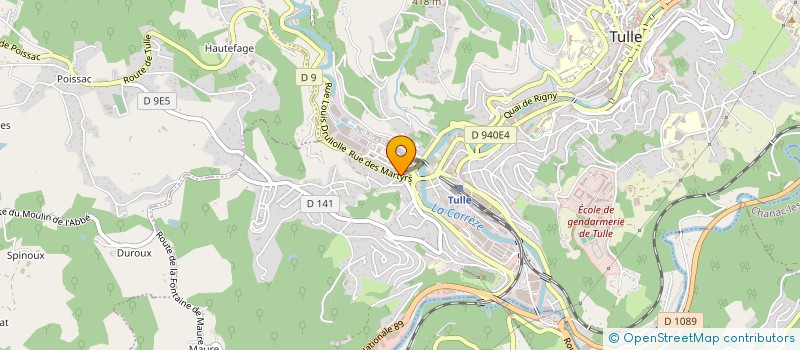 localisation de l'entreprise MONSIEUR SERGE FARGES  TULLE