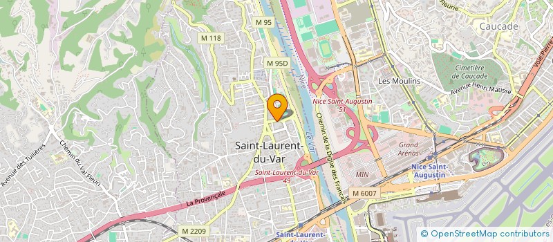 localisation de l'entreprise MONSIEUR SERGE FATTINELLI  SAINT-LAURENT-DU-VAR