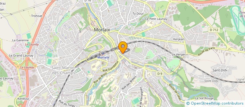 localisation de l'entreprise MONSIEUR SERGE FAULCONNIER à MORLAIX