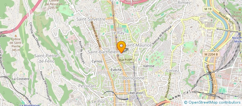 localisation de l'entreprise MONSIEUR SERGE FAURE à NICE
