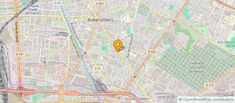 localisation de l'entreprise MONSIEUR SERGE FAVRE à AUBERVILLIERS