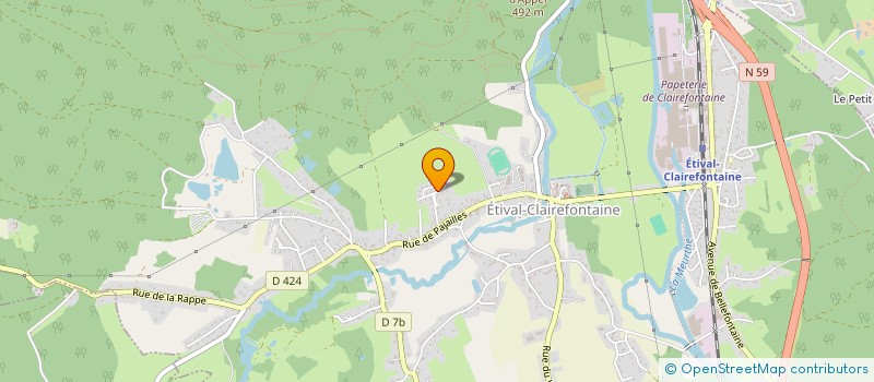 localisation de l'entreprise MONSIEUR SERGE FAYS  ETIVAL-CLAIREFONTAINE