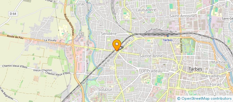 localisation de l'entreprise MONSIEUR SERGE FENOUILLERE  TARBES