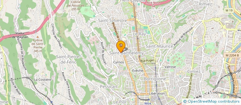 localisation de l'entreprise MONSIEUR SERGE FERAL à NICE