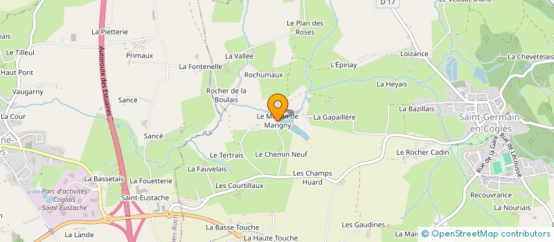 localisation de l'entreprise MONSIEUR SERGE FERARD  SAINT-GERMAIN-EN-COGLES