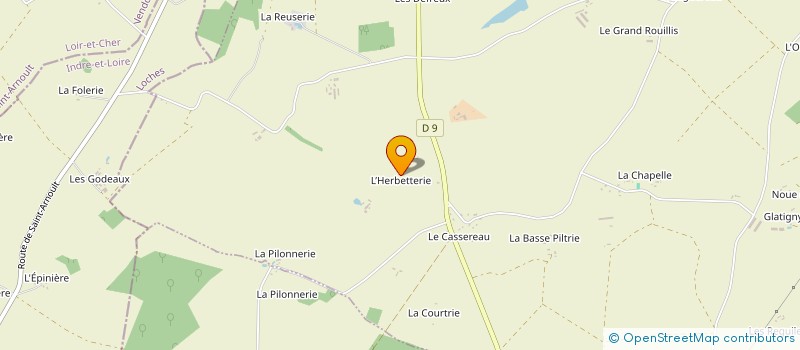 localisation de l'entreprise MONSIEUR SERGE FESNEAU  PRUNAY-CASSEREAU