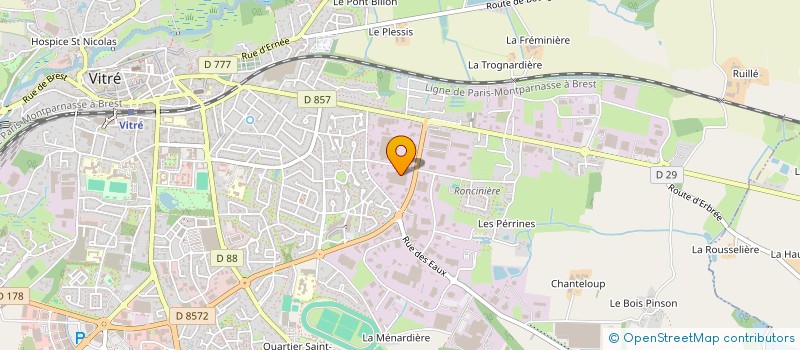 localisation de l'entreprise MONSIEUR SERGE FILATRE  VITRE