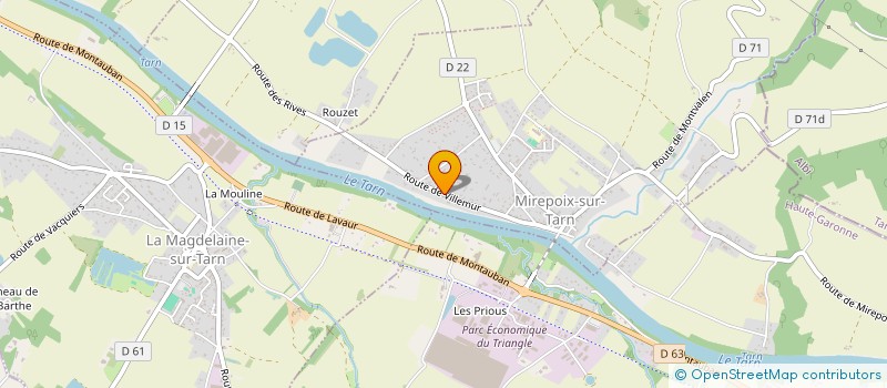 localisation de l'entreprise MONSIEUR SERGE FONQUERNIE  MIREPOIX-SUR-TARN