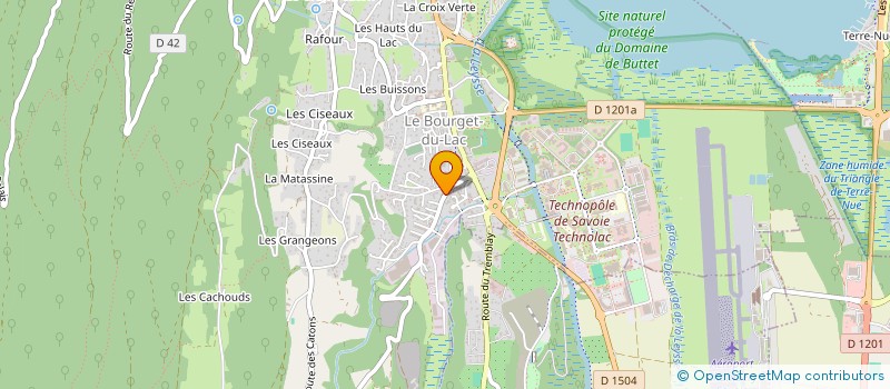 localisation de l'entreprise MONSIEUR SERGE FONTI  LE BOURGET-DU-LAC