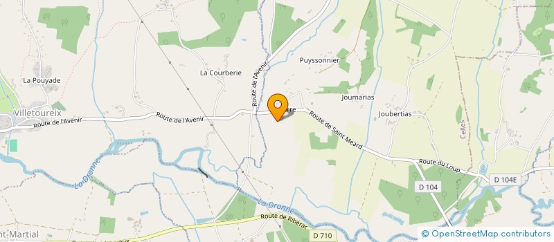 localisation de l'entreprise MONSIEUR SERGE FOURGEAUD à CELLES