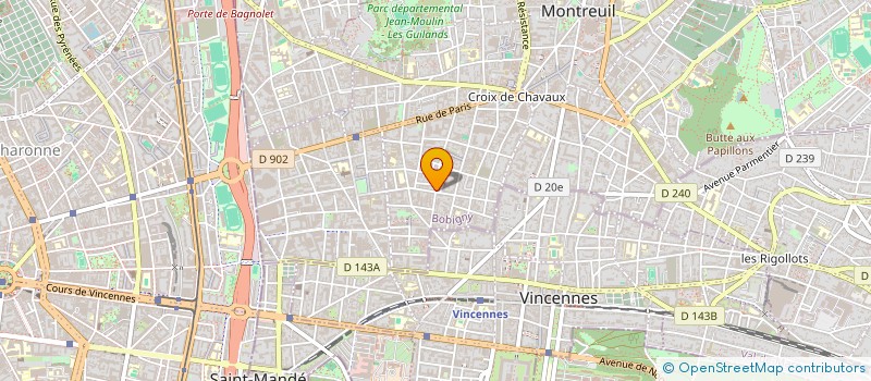 localisation de l'entreprise MONSIEUR SERGE FOURNIER à MONTREUIL