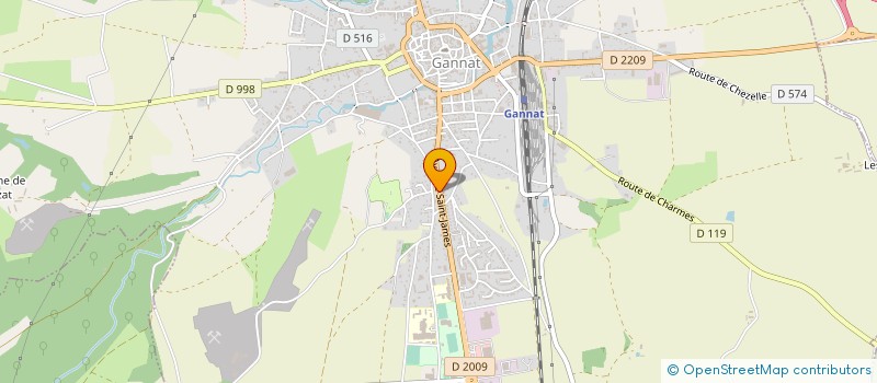 localisation de l'entreprise MONSIEUR SERGE FOURNIER  GANNAT