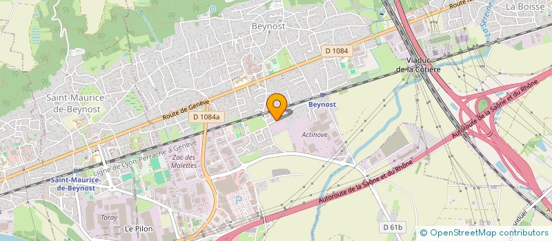 localisation de l'entreprise MONSIEUR SERGE FRAIOLI  BEYNOST