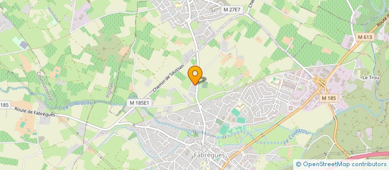 localisation de l'entreprise MONSIEUR SERGE FRANCALANCI  FABREGUES