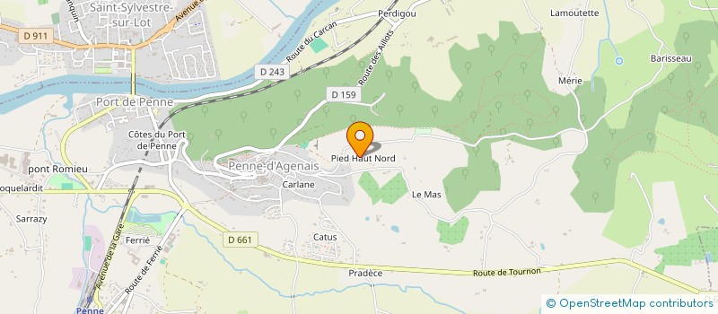 localisation de l'entreprise MONSIEUR SERGE FREGARD à PENNE-D'AGENAIS