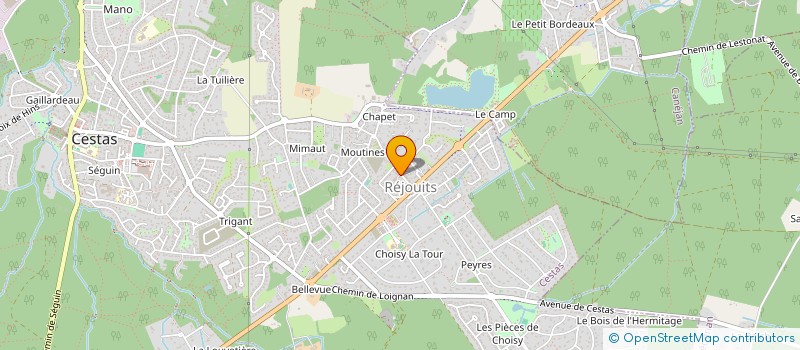 localisation de l'entreprise MONSIEUR SERGE FRESNEL  CESTAS