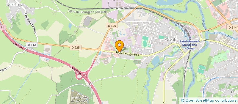 localisation de l'entreprise MONSIEUR SERGE FREVAL  ORVAL