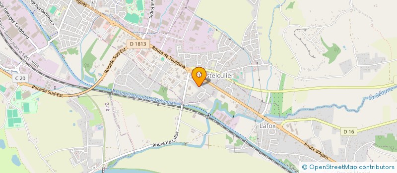 localisation de l'entreprise MONSIEUR SERGE FREZALS  CASTELCULIER