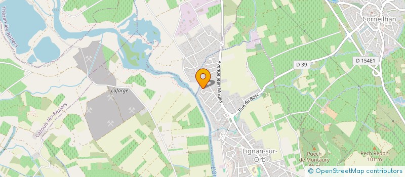 localisation de l'entreprise MONSIEUR SERGE FRITSCH  LIGNAN-SUR-ORB